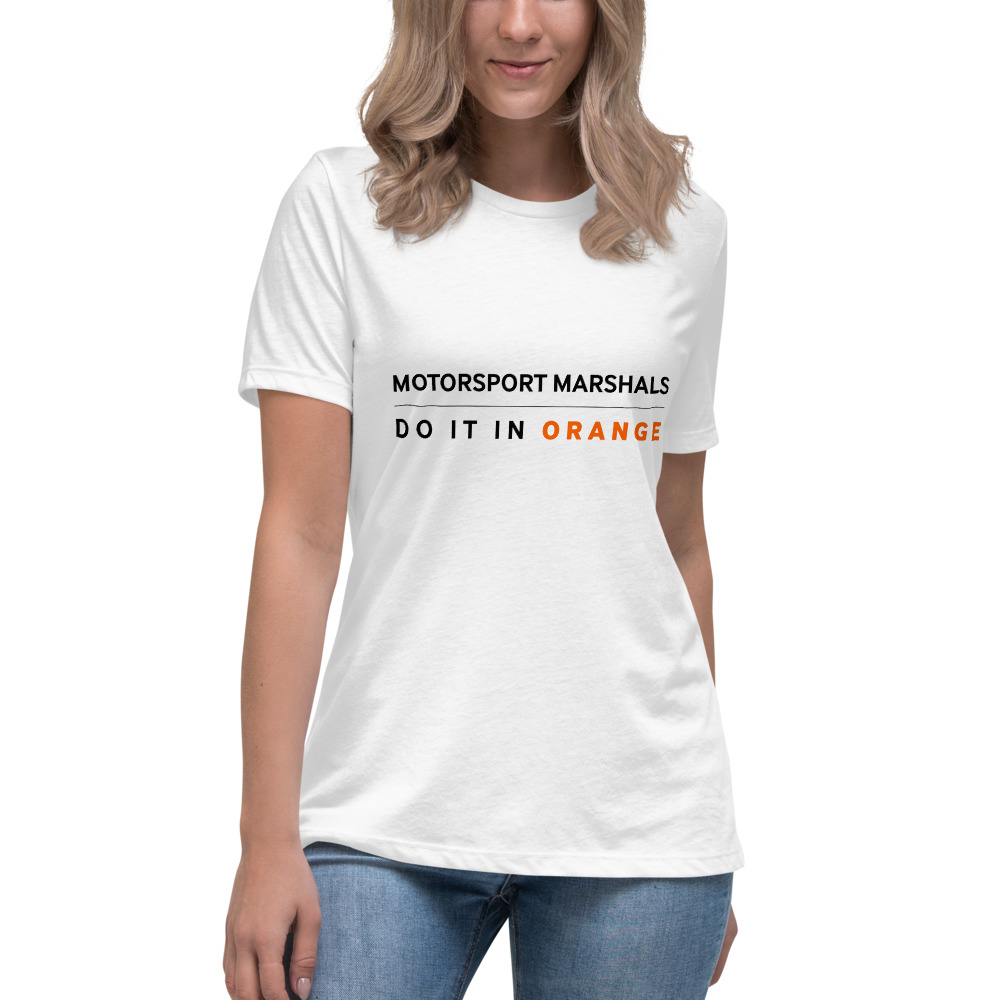 T-Shirt: Motorsport Marshals do it in orange