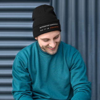 Embroidered Beanie: Do it in orange