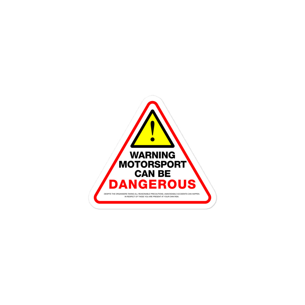 Motorsport can be dangerous
