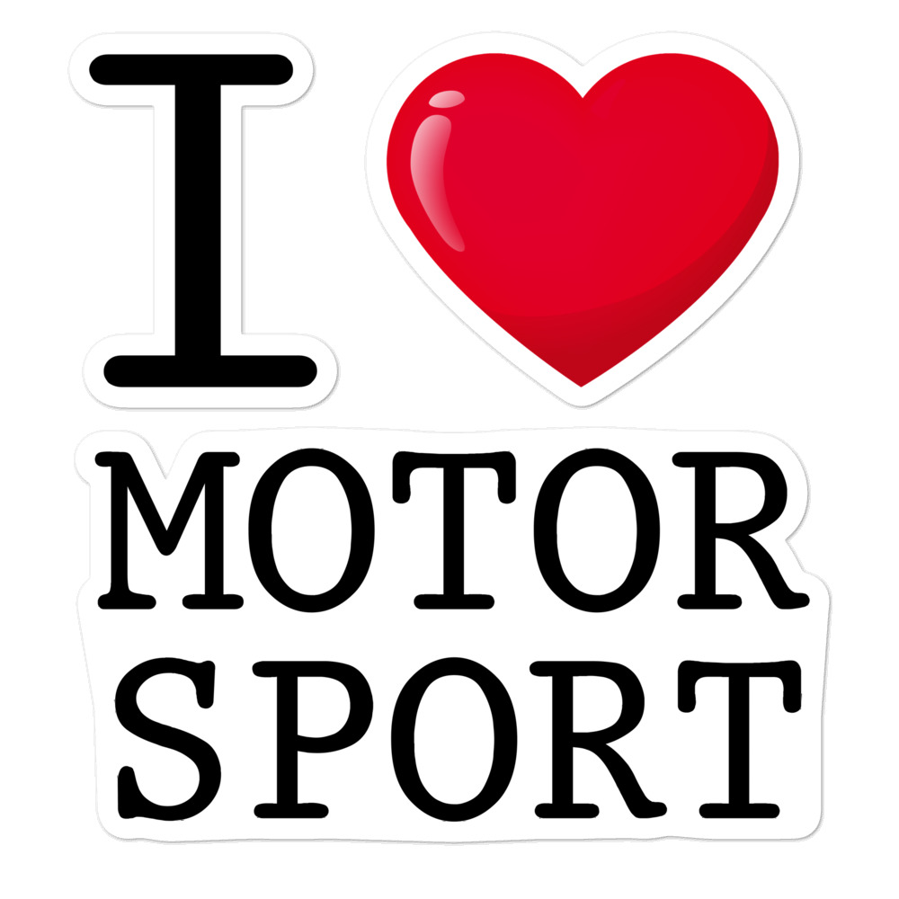 Sticker - I Love Motorsport - Image 2
