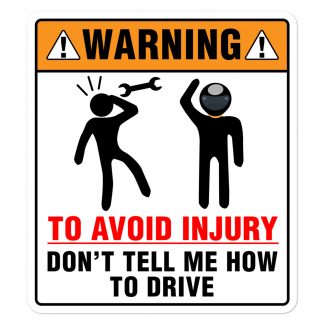 Sticker: How to drive
