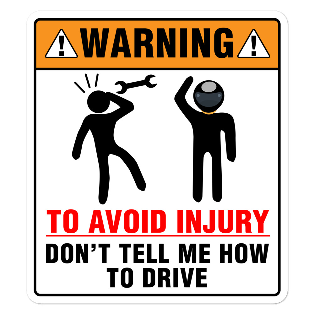Sticker: How to drive