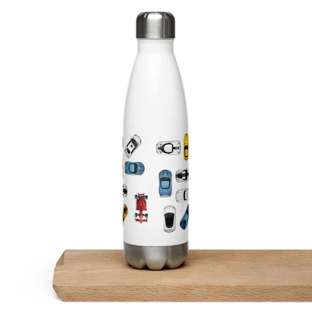Stainless Steel Bottle: Sports Cars - Image 2