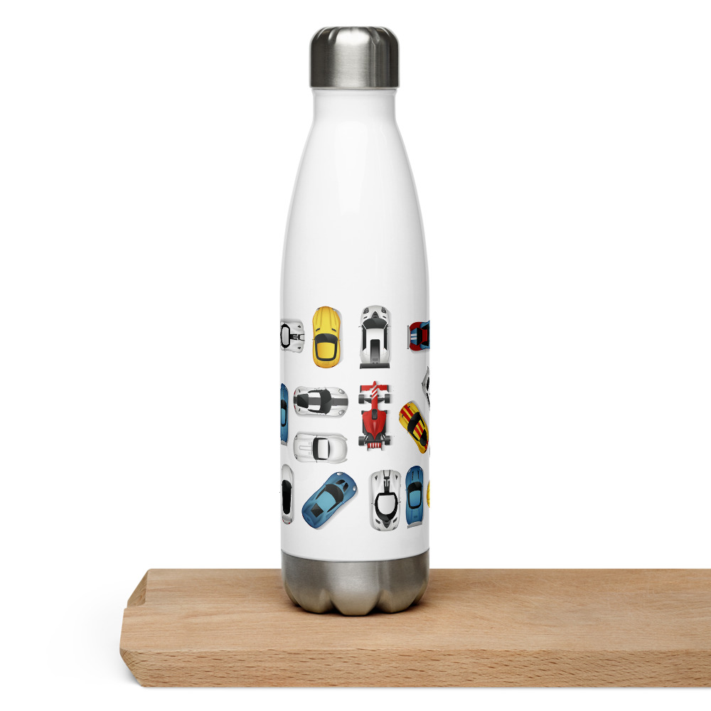 Stainless Steel Bottle: Sports Cars - Image 3