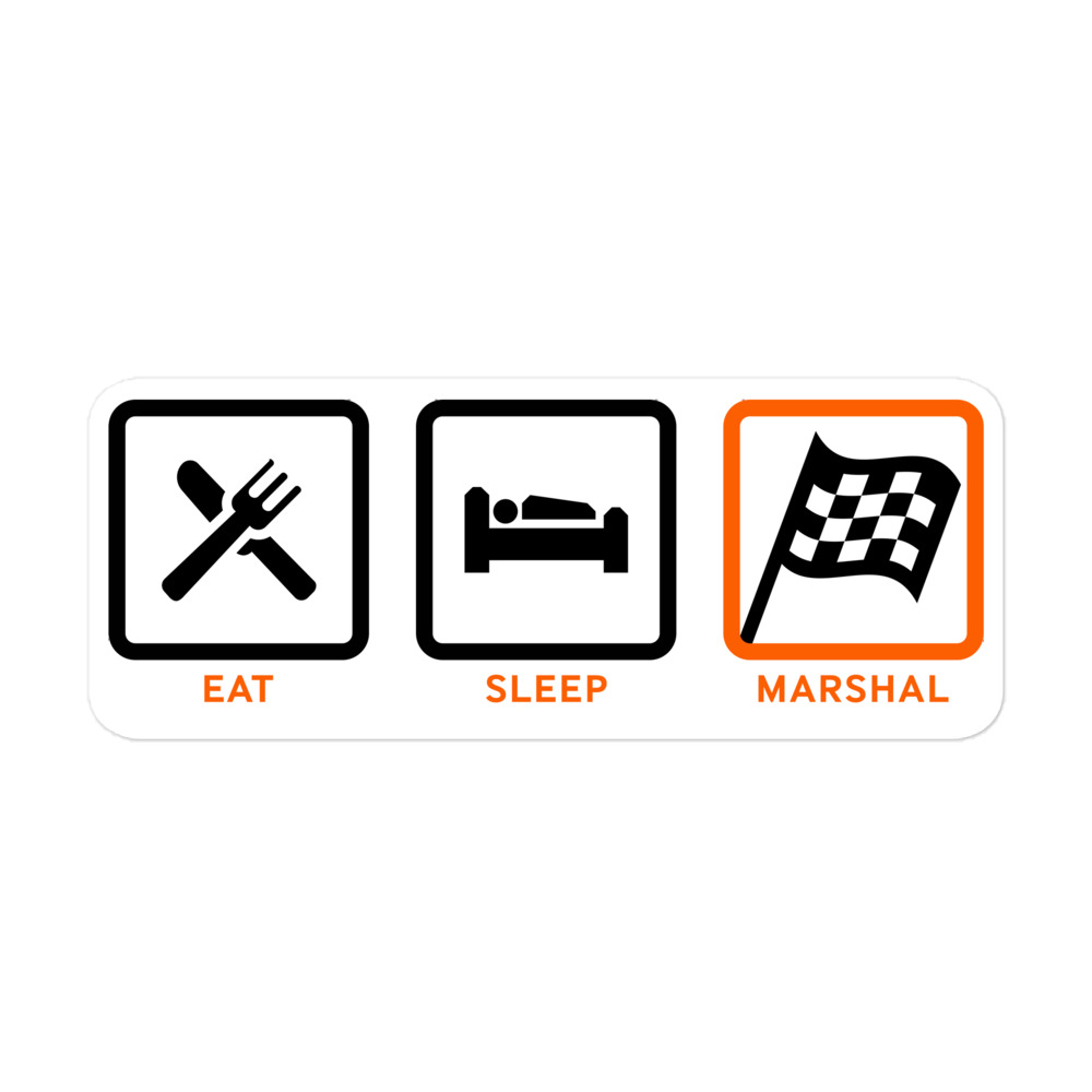 Sticker: Eat. Sleep. Marshal.