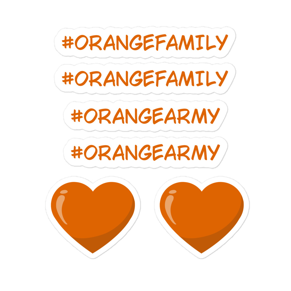 Sticker Pack: Orange Family
