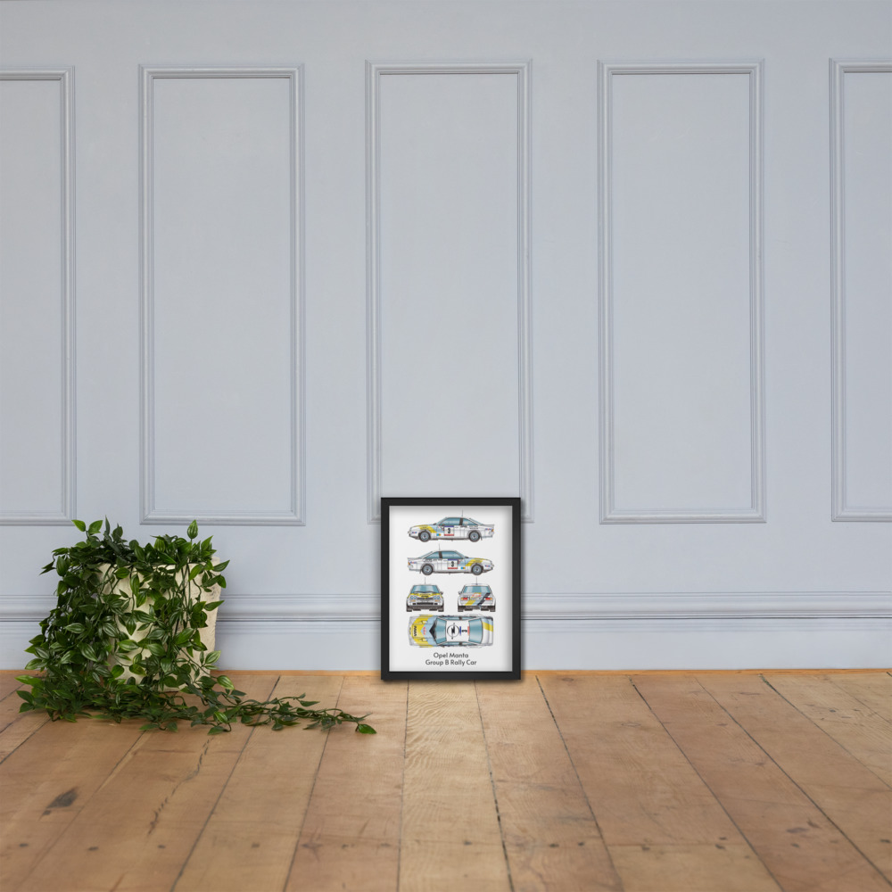 Framed Poster: Opel Manta Group B Rally Car - Image 3