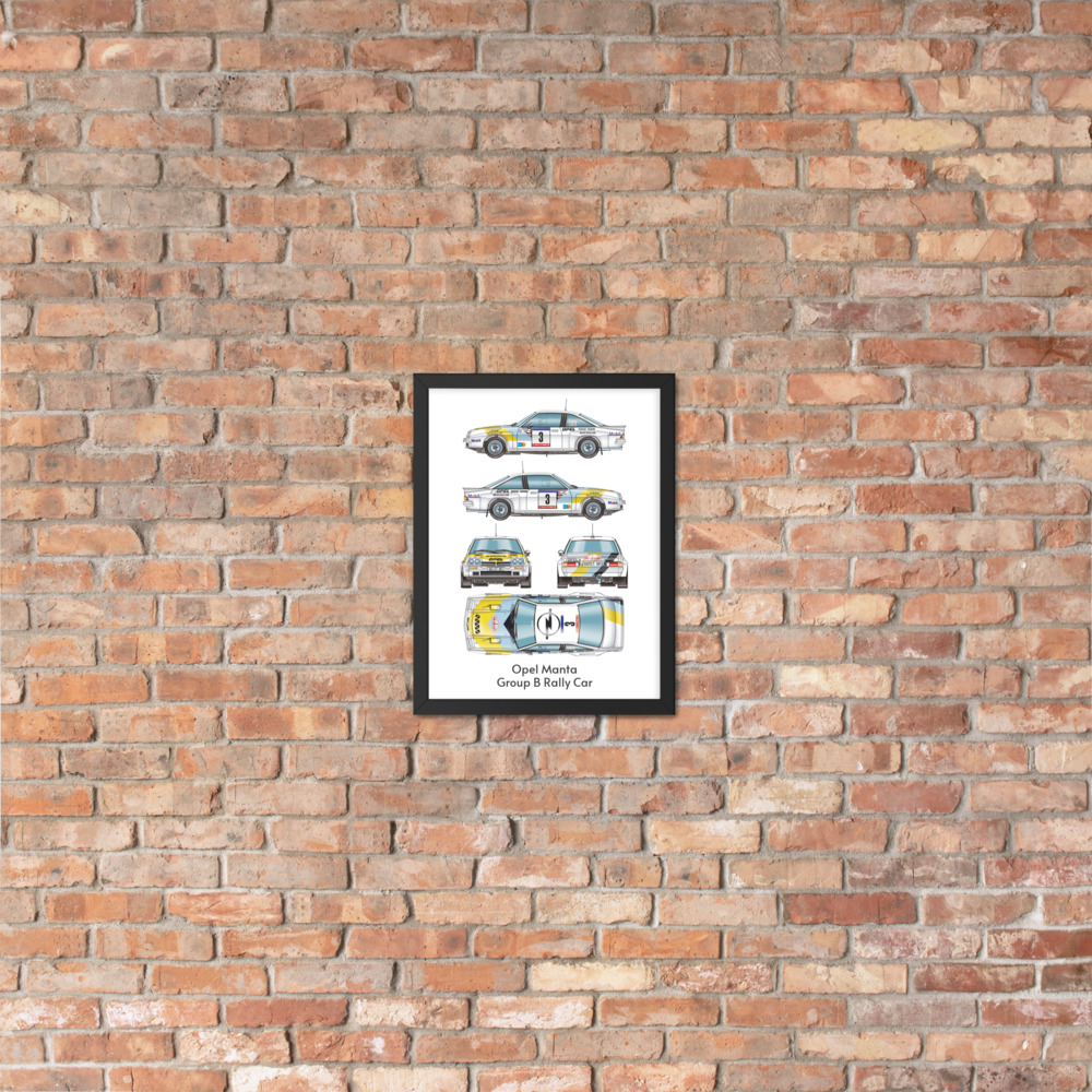 Framed Poster: Opel Manta Group B Rally Car - Image 5
