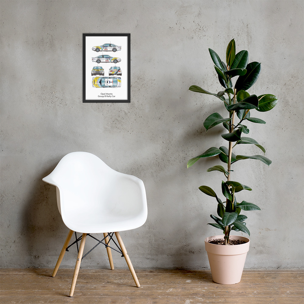 Framed Poster: Opel Manta Group B Rally Car - Image 6