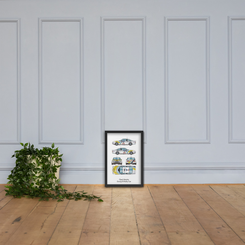 Framed Poster: Opel Manta Group B Rally Car - Image 7