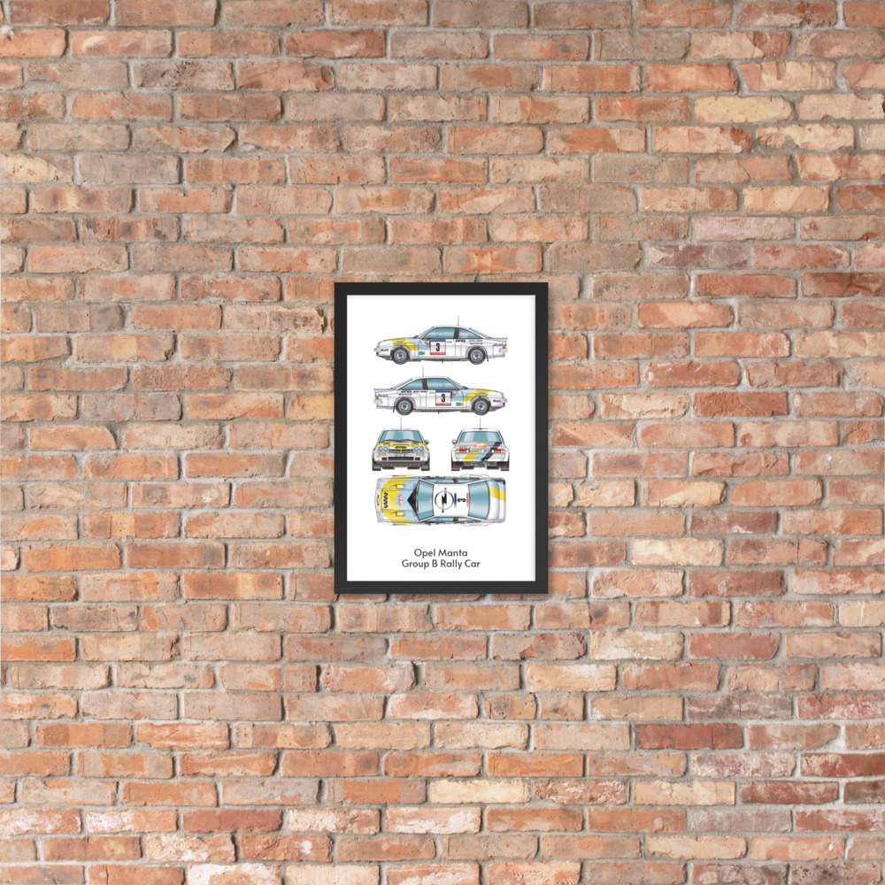 Framed Poster: Opel Manta Group B Rally Car - Image 9
