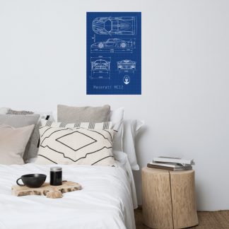 Blueprint Poster: Maserati MC12