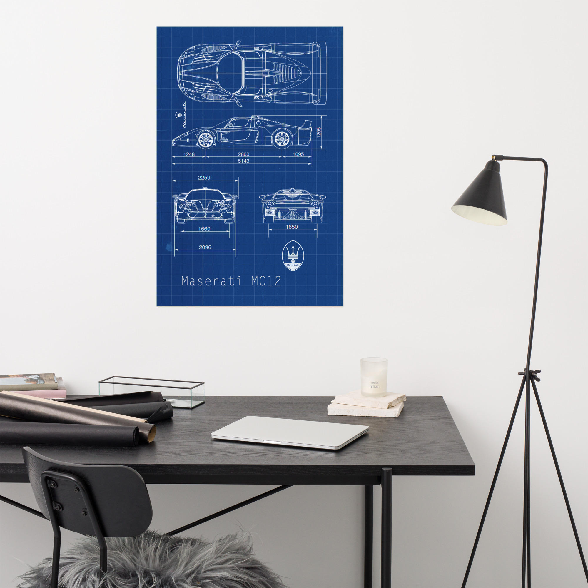 Blueprint Poster: Maserati MC12 - Image 3