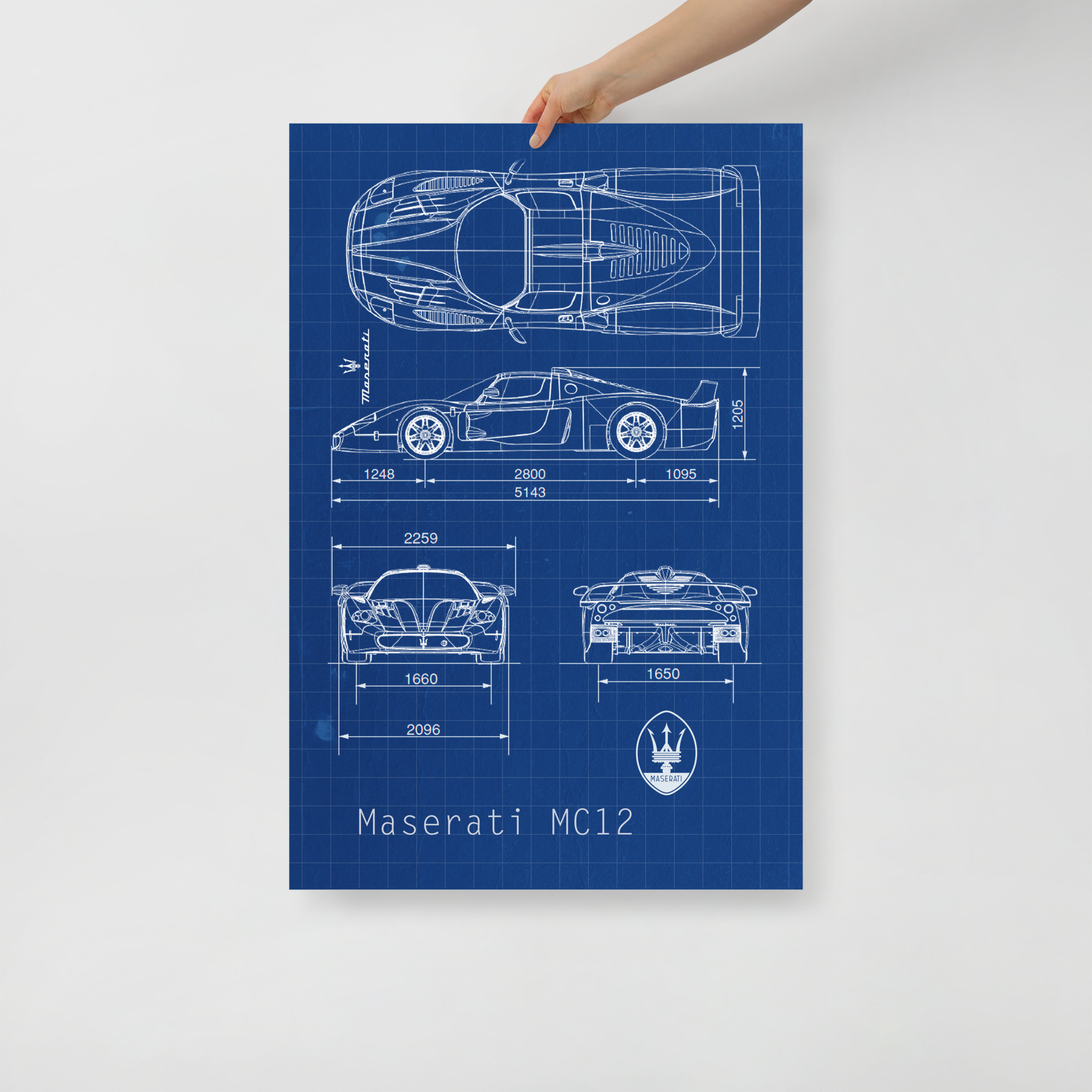 Blueprint Poster: Maserati MC12 - Image 4